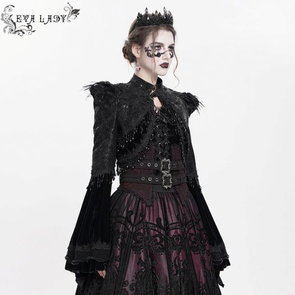 Eva Lady Vampira Bell Sleeves Gothic Bolero