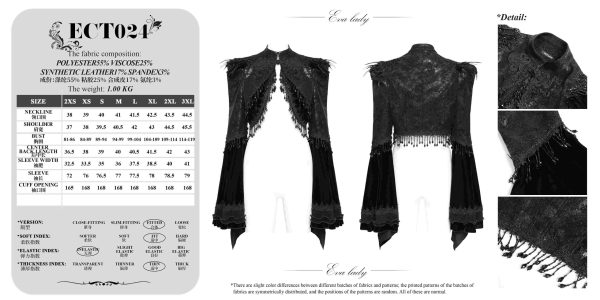 Eva Lady Vampira Bell Sleeves Gothic Bolero