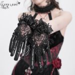 Eva Lady Rosita Lace Black Gothic Gloves