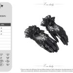 Eva Lady Rosita Lace Black Gothic Gloves