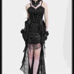 Eva Lady Midnight Mourning High-Low Gothic Skirt