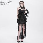 Eva Lady Midnight Mourning High-Low Gothic Skirt