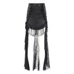 Eva Lady Midnight Mourning High-Low Gothic Skirt
