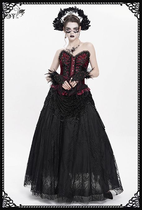 Eva Lady Lacrima Black Gothic Skirt