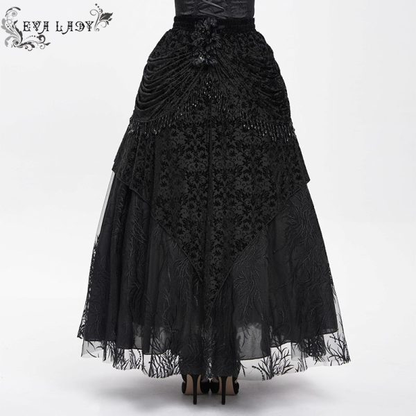 Eva Lady Lacrima Black Gothic Skirt