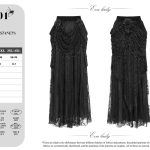 Eva Lady Lacrima Black Gothic Skirt