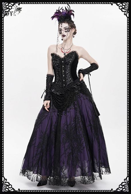 Eva Lady Lacrima Purple Gothic Skirt