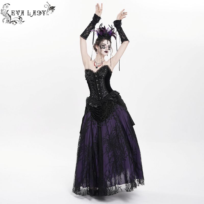 Eva Lady Lacrima Purple Gothic Skirt