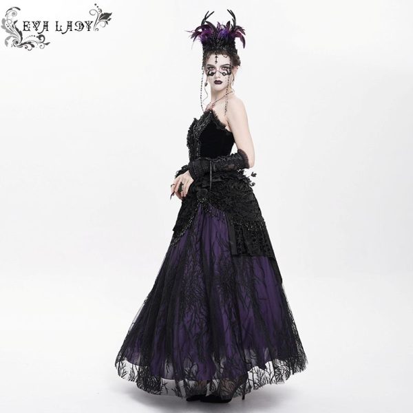 Eva Lady Lacrima Purple Gothic Skirt