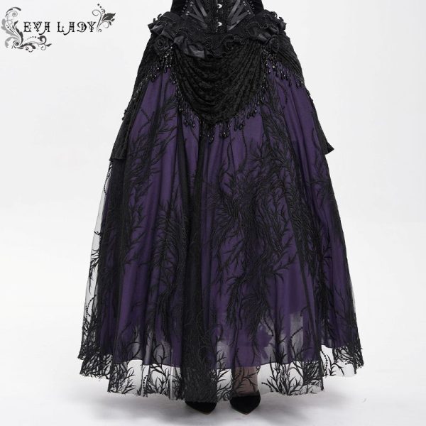 Eva Lady Lacrima Purple Gothic Skirt