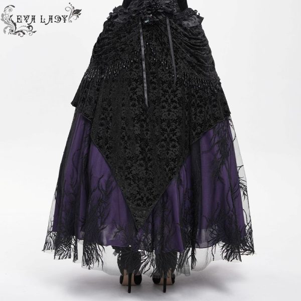 Eva Lady Lacrima Purple Gothic Skirt