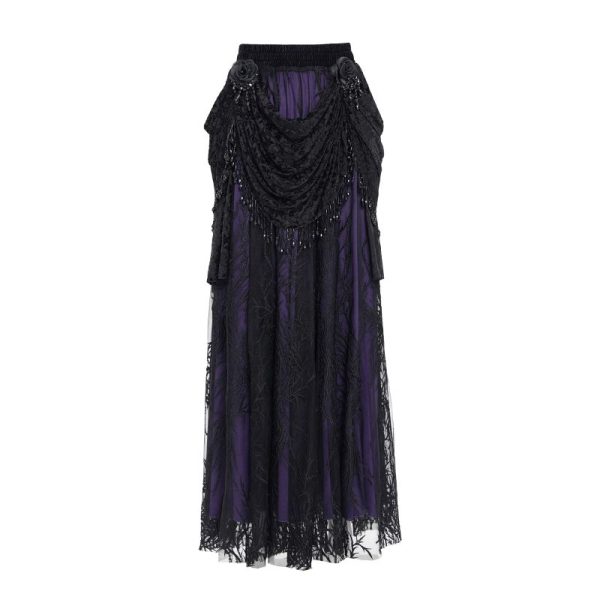 Eva Lady Lacrima Purple Gothic Skirt