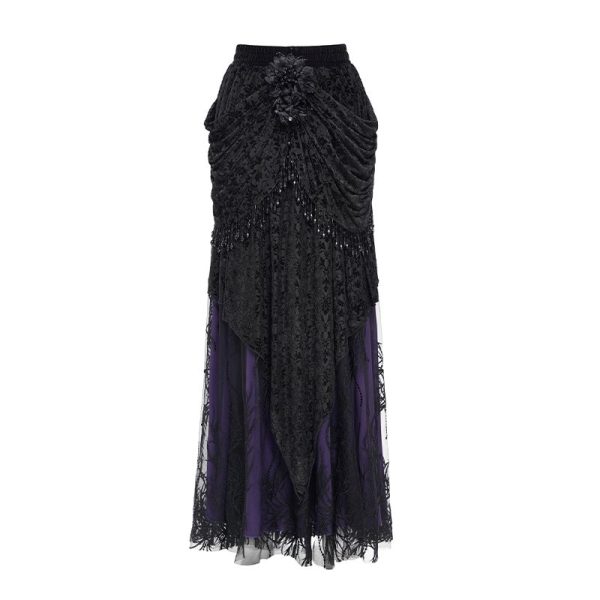 Eva Lady Lacrima Purple Gothic Skirt