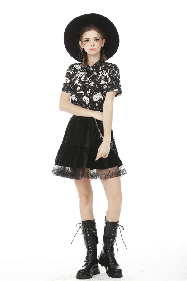 Dark In Love Space Kitty Top