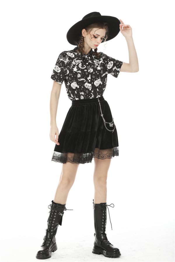 Dark In Love Space Kitty Top