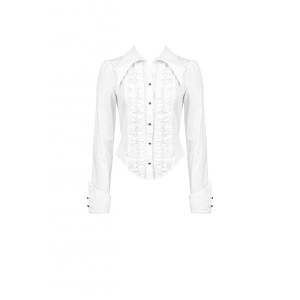 Dark In Love Ophelia White Blouse