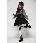 Dark In Love Beetlejuice Ruffle Gothic Lolita Shirt
