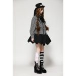 Dark In Love Beetlejuice Ruffle Gothic Lolita Shirt
