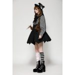 Dark In Love Beetlejuice Ruffle Gothic Lolita Shirt