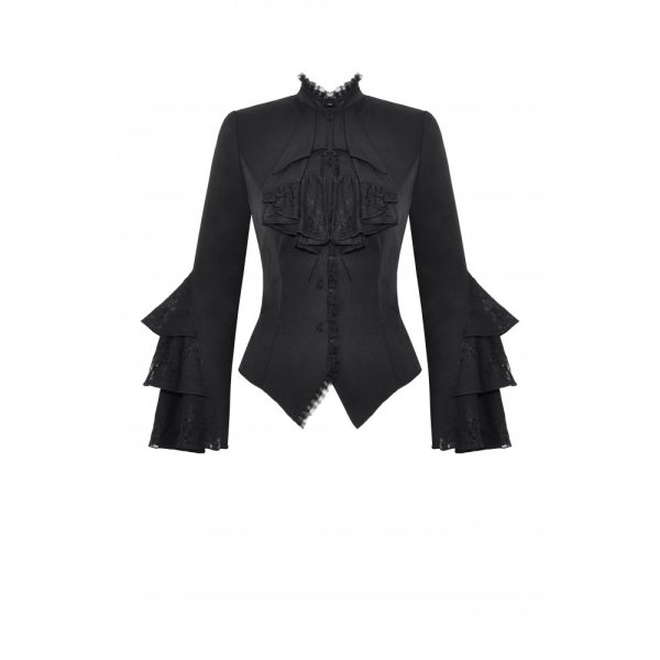 Dark In Love Kora Ruffle Bell Sleeve Gothic Lolita Blouse