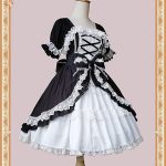 Infanta Baby Doll Black White Lolita Dress