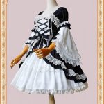 Infanta Baby Doll Black White Lolita Dress