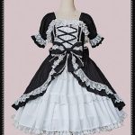 Infanta Baby Doll Black White Lolita Dress