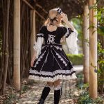 Infanta Baby Doll Black White Lolita Dress
