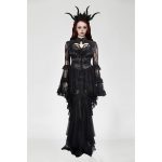 Dark In Love Bleeding Heart Gothic Bolero With Ruffle Bell Sleeve