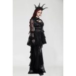 Dark In Love Bleeding Heart Gothic Bolero With Ruffle Bell Sleeve