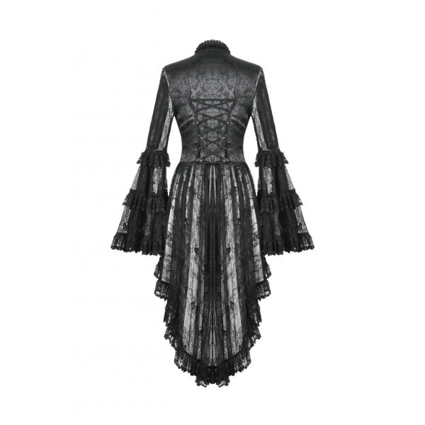 Dark In Love Bleeding Heart Gothic Bolero With Ruffle Bell Sleeve