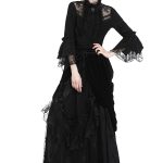 Dark in Love Black Cascade Skirt
