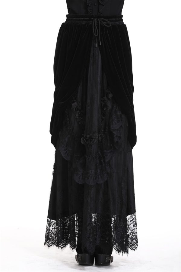 Dark in Love Black Cascade Skirt