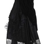 Dark in Love Black Cascade Skirt