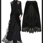 Dark in Love Black Cascade Skirt