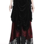 Dark in Love Red Cascade Skirt