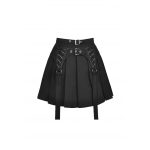 Dark In Love Elysia Black Gothic Skater Skirt