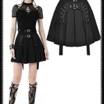 Dark In Love Elysia Black Gothic Skater Skirt