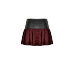 Dark In Love Flame of Chaos Red tartan skirt