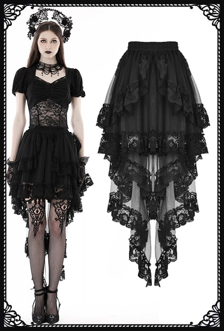 Dark In Love Victoria Black Skirt