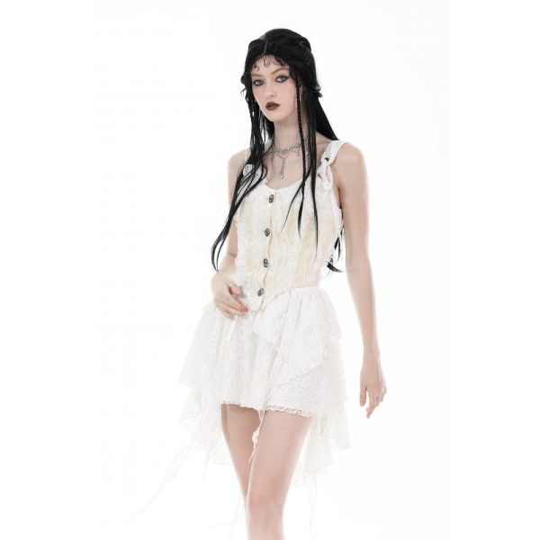 Dark In Love Estel White Skirt
