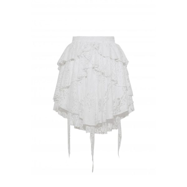 Dark In Love Estel White Skirt