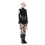 Dark In Love Takeover PVC Skater Skirt