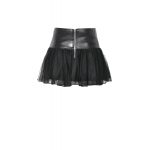 Dark In Love Takeover PVC Skater Skirt