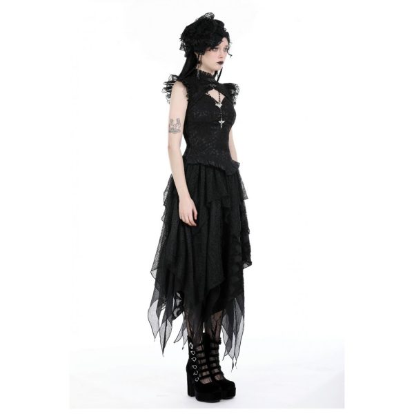 Dark In Love Bonnie Distressed Skirt
