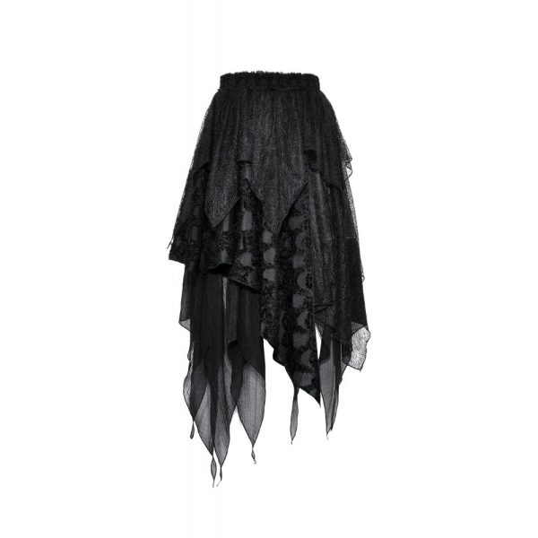 Dark In Love Bonnie Distressed Skirt
