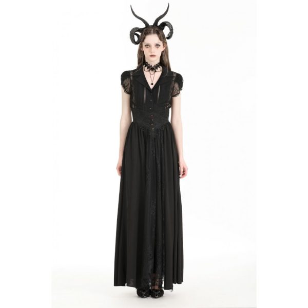 Dark In Love Blood Thirst Long Goth Skirt