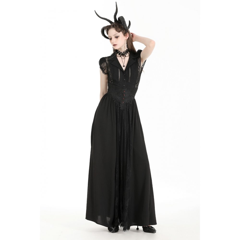 Dark In Love Blood Thirst Long Goth Skirt