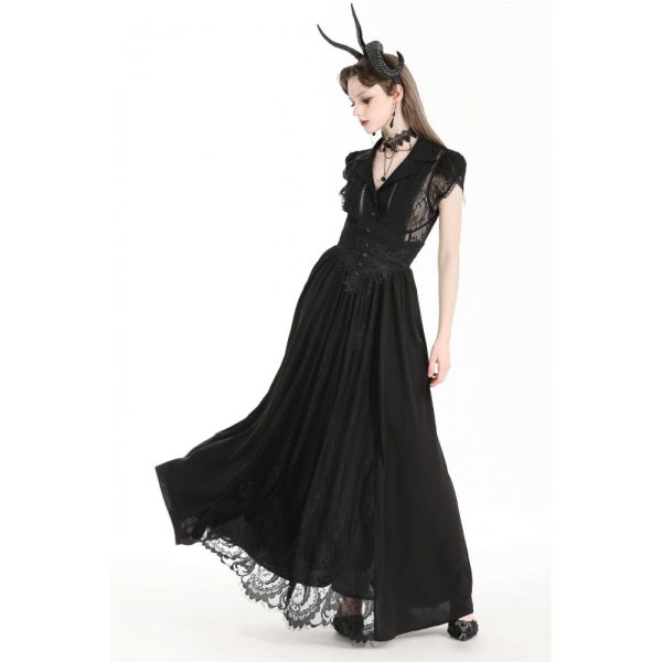 Dark In Love Blood Thirst Long Goth Skirt