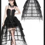 Dark In Love Short Front Long Back Birdcage Skirt Petticoat